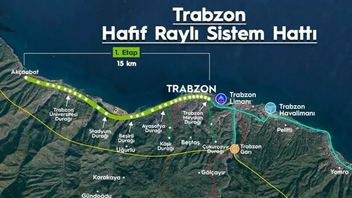 Trabzon Tramvay Projesi ihaleye çıkıyor: 8 firma davet edilecek